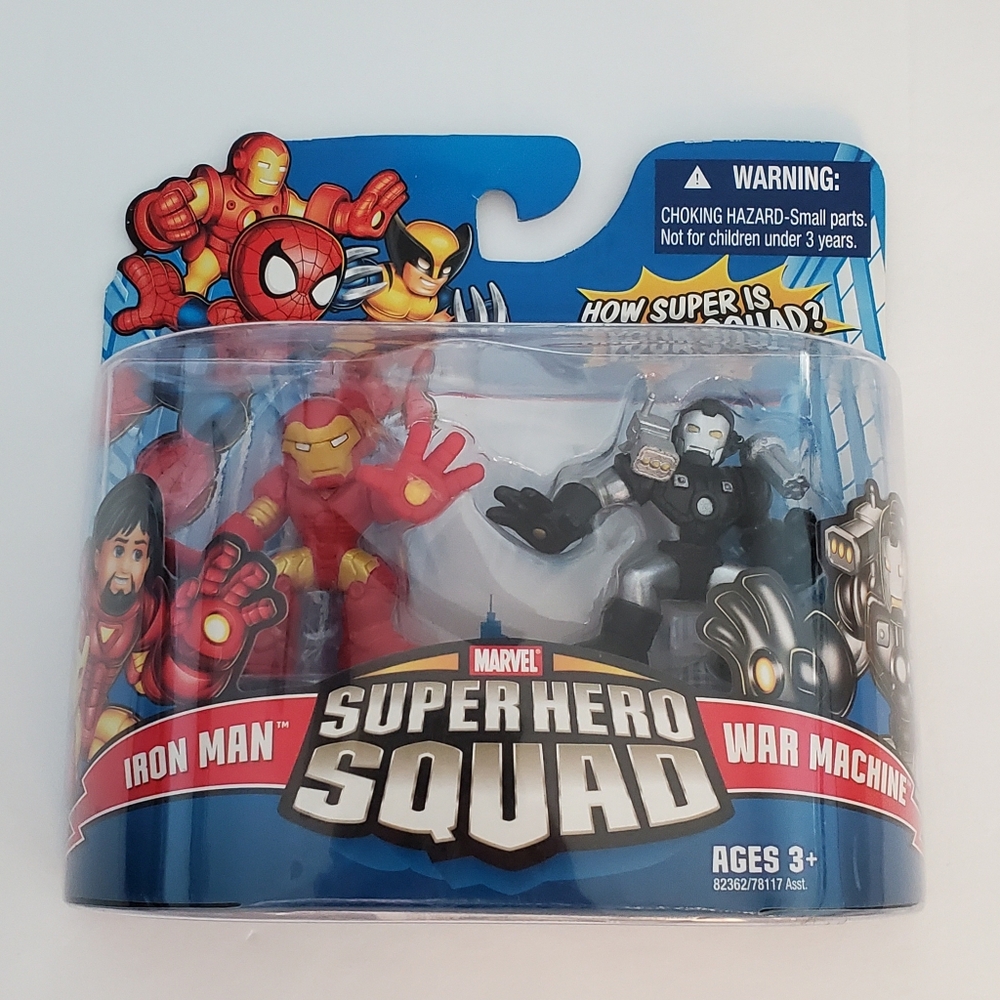 Marvel Super Hero Squad Iron Man & War Machine Figure Set 2019 2-Pk NIB *READ*